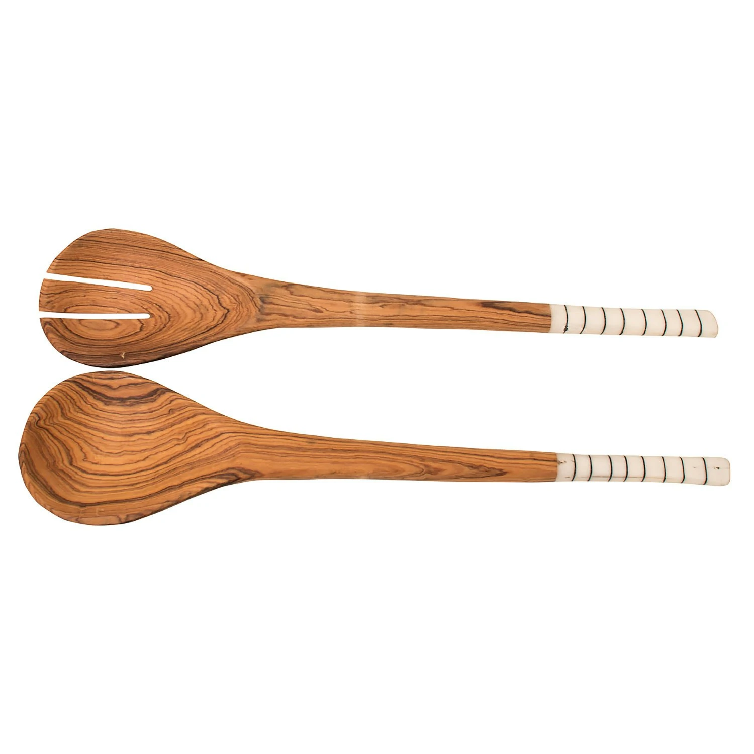Stripe Salatbesteck 32 Cm, Holz 2 Stripe Salatbesteck 32 Cm, Holz – Bild 2