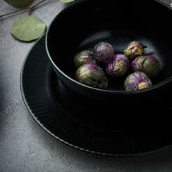 Aida Groovy Frühstücksteller, Ø21 Cm, Schwarz -Günstiges Tafelglanz Geschäft aida groovy fruhstucksteller 21 cm 4