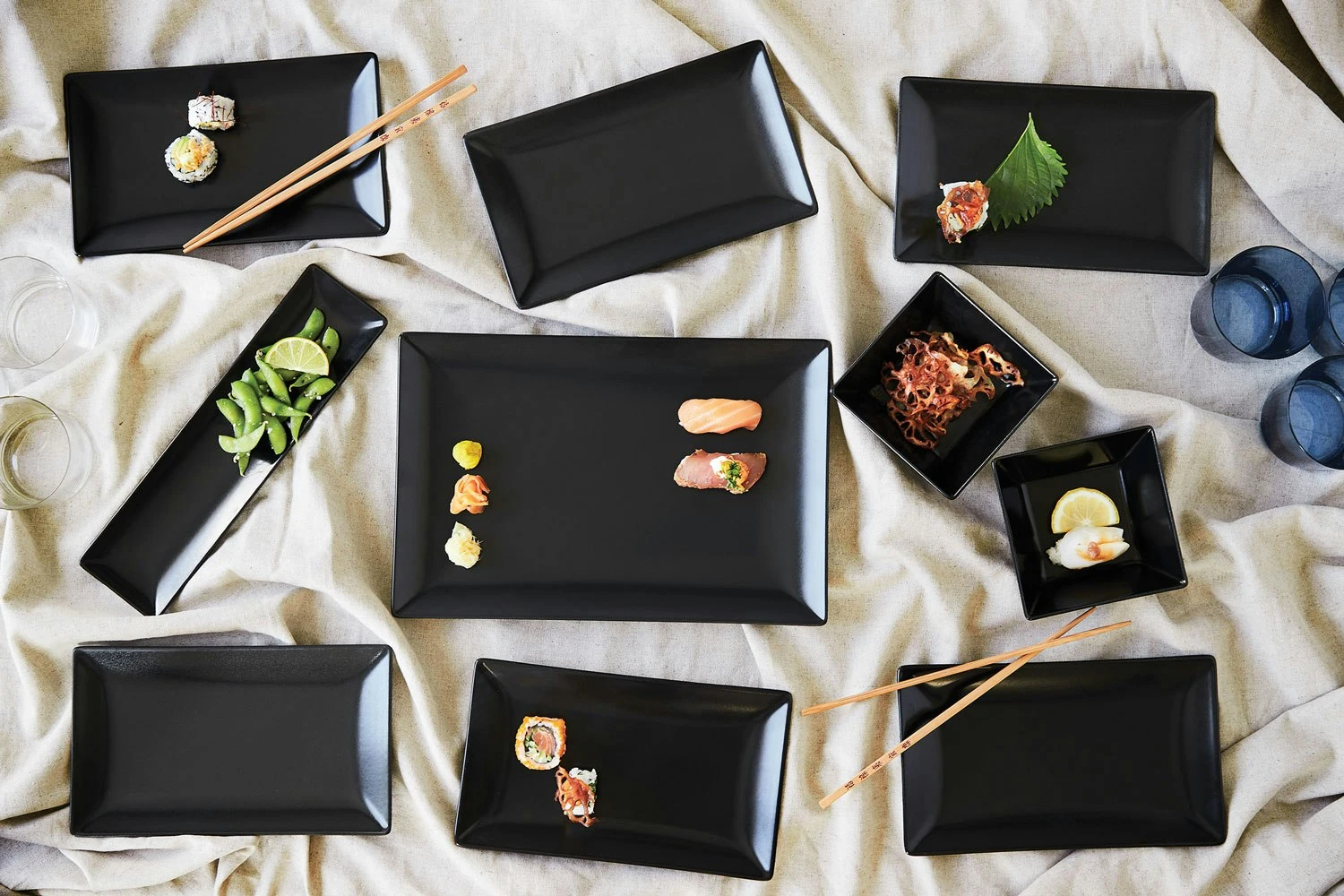 Aida Quadro Teller, Schwarz 2 Aida Quadro Teller, Schwarz – Bild 2