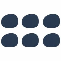 Aida Raw Glasuntersetzer 6-er Set, Dunkelblau