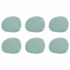 Aida Raw Glasuntersetzer Silikon 6-er Set, Grün