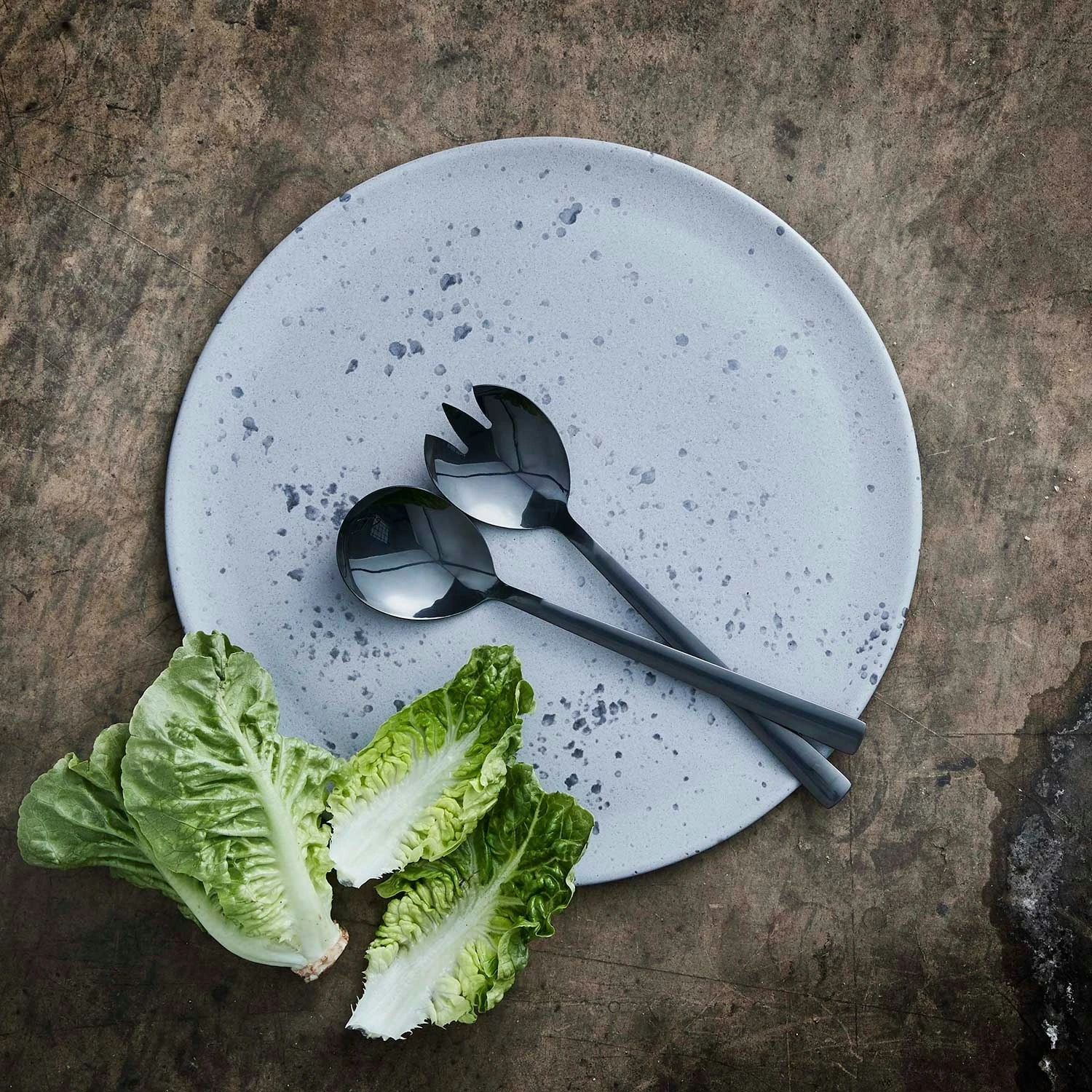 Aida Raw Salatbesteck, Schwarz 2 Aida Raw Salatbesteck, Schwarz – Bild 2