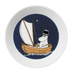 Arabia Mumin Teller "Muminvater" Ø19cm, Dunkelblau