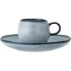 Bloomingville Sandrine Espressotasse Mit Untertasse, Blau
