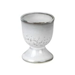 Broste Copenhagen Nordic Eierbecher, Grau/Weiß