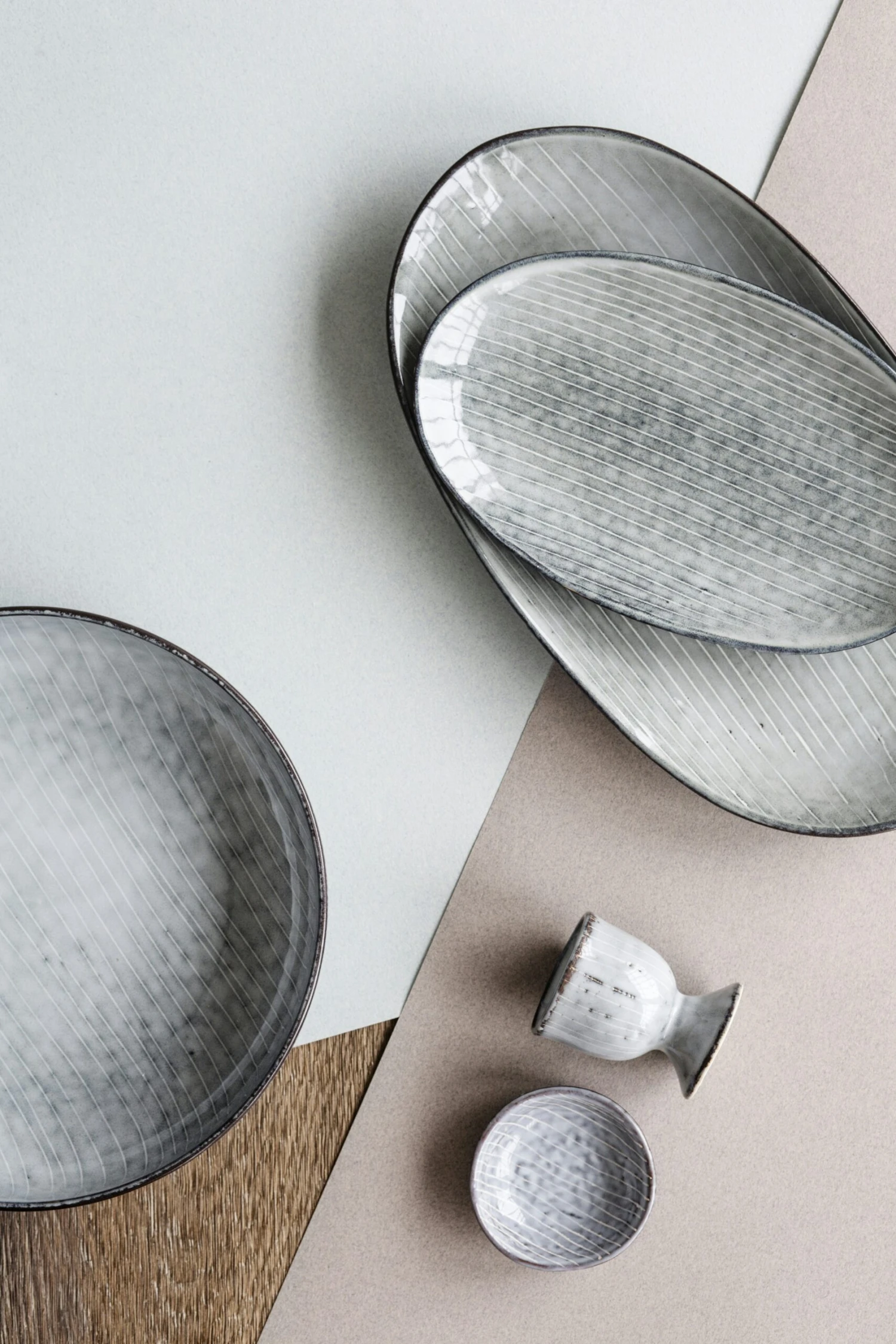 Broste Copenhagen Nordic Sea Tasse Mit Untertasse 15cl, Grau 2 Broste Copenhagen Nordic Sea Tasse Mit Untertasse 15cl, Grau – Bild 2