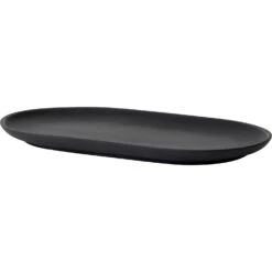 Design House Stockholm Sand Secrets Teller Länglich, Black Clay