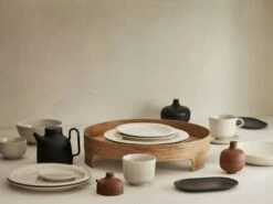 Design House Stockholm Sand Secrets Teller Länglich, Black Clay -Günstiges Tafelglanz Geschäft design house stockholm sand oval plate 3