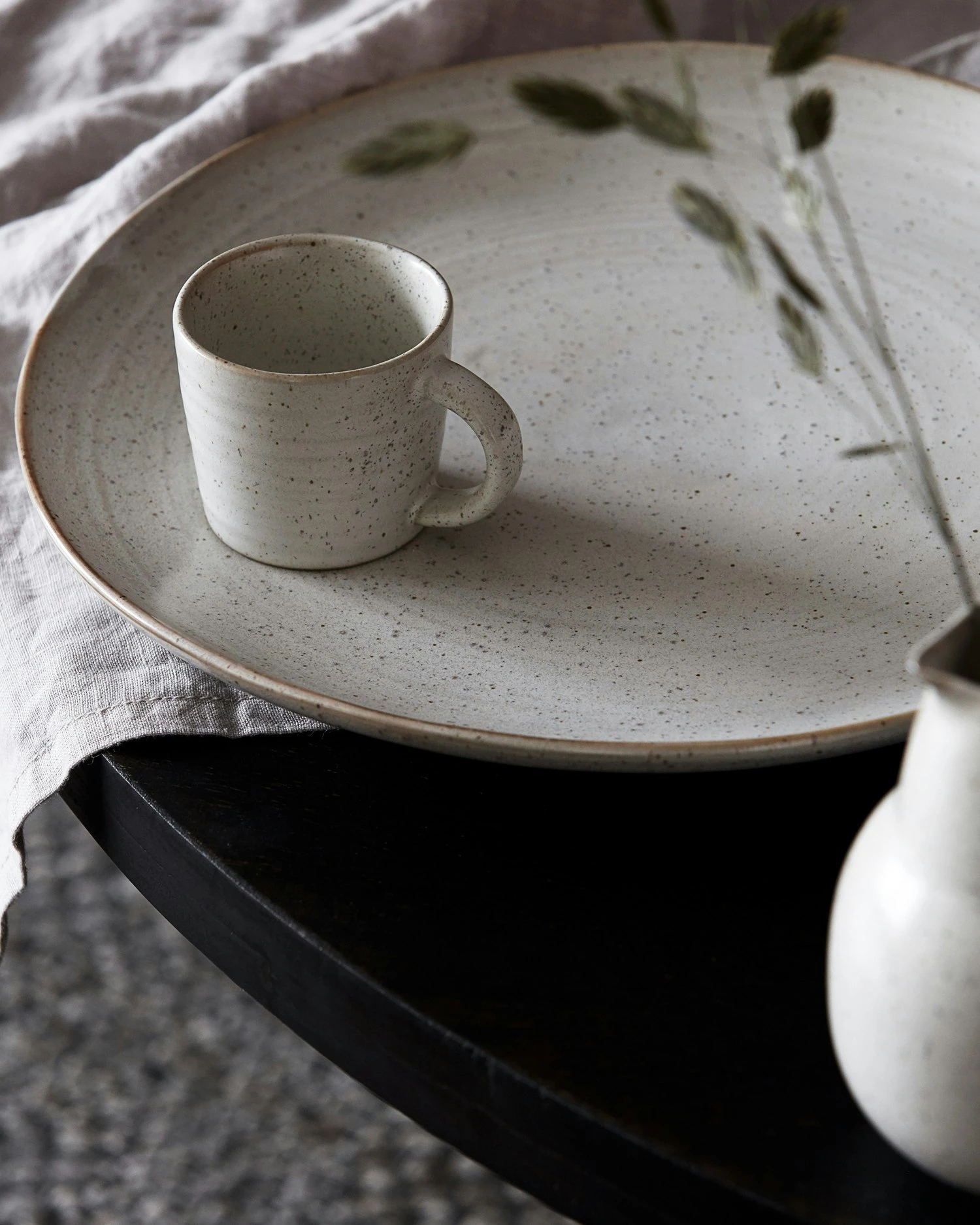 House Doctor Pion Espressotasse, Weiß / Grau 2 House Doctor Pion Espressotasse, Weiß / Grau – Bild 2