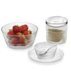 Iittala Kastehelmi Schüssel 1,4 L, Klar -Günstiges Tafelglanz Geschäft iittala kastehelmi schussel 14 l klar 2