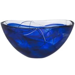 Kosta Boda Contrast Schüssel Gross, Blau