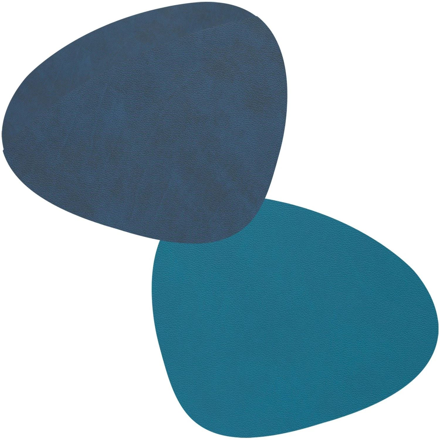 LIND DNA Curve Untersetzer Double 11x13 Cm, Petrol/Midnight Blue 1 LIND DNA Curve Untersetzer Double 11x13 Cm, Petrol/Midnight Blue