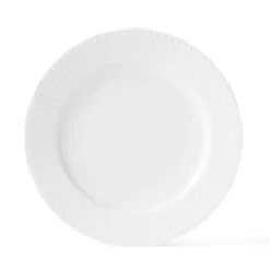 Lyngby Porcelæn Rhombe Teller, Weiß/ Ø 21cm