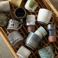 Madam Stoltz Tasse 8 Cm, Grün / Weiß -Günstiges Tafelglanz Geschäft madam stoltz tasse 8 cm grun wei 2