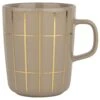 Marimekko Oiva/Tiiliskivi Tasse 25 Cl, Terra/Gold