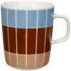 Marimekko Oiva/Tiiliskivi Tasse 25 Cl, Braun/Hellblau / Weiß