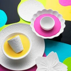 Mateus Lace Platte Ø34cm, Weiss -Günstiges Tafelglanz Geschäft mateus lace platte 34cm blau 45