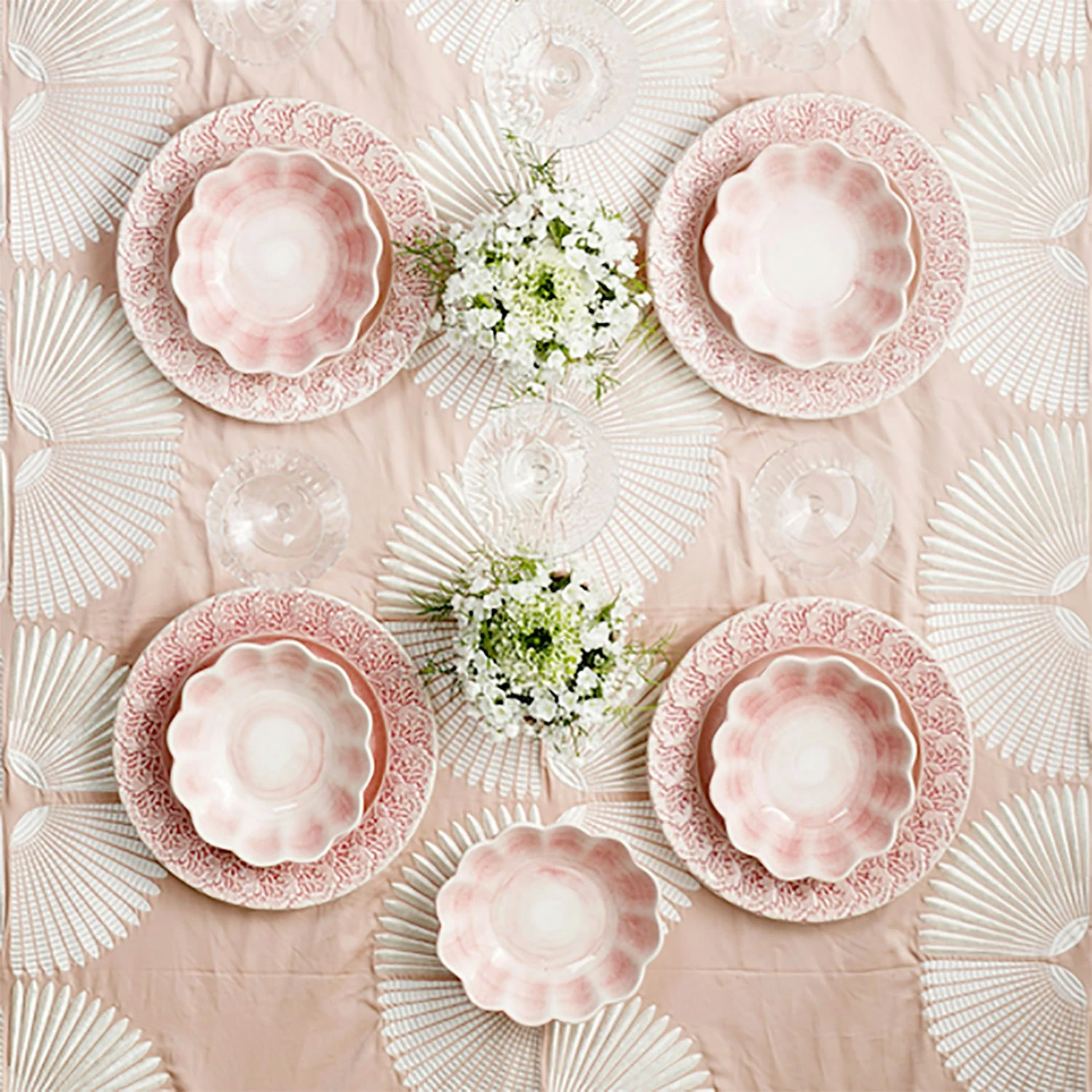 Mateus Lace Teller Ø25cm, Hellrosa 5 Mateus Lace Teller Ø25cm, Hellrosa – Bild 5