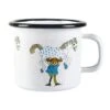 Muurla Pippi And The Horse Enamel Mug, 25 Cl