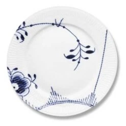 Royal Copenhagen Blue Fluted Mega Teller 22 Cm Dekor Nr.2