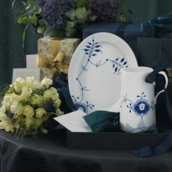 Royal Copenhagen Blue Fluted Mega Teller Oval 28cm -Günstiges Tafelglanz Geschäft royal copenhagen blue fluted mega teller oval 28cm 2