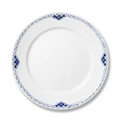 Royal Copenhagen Princess Teller Weiss/Blau, 25 Cm