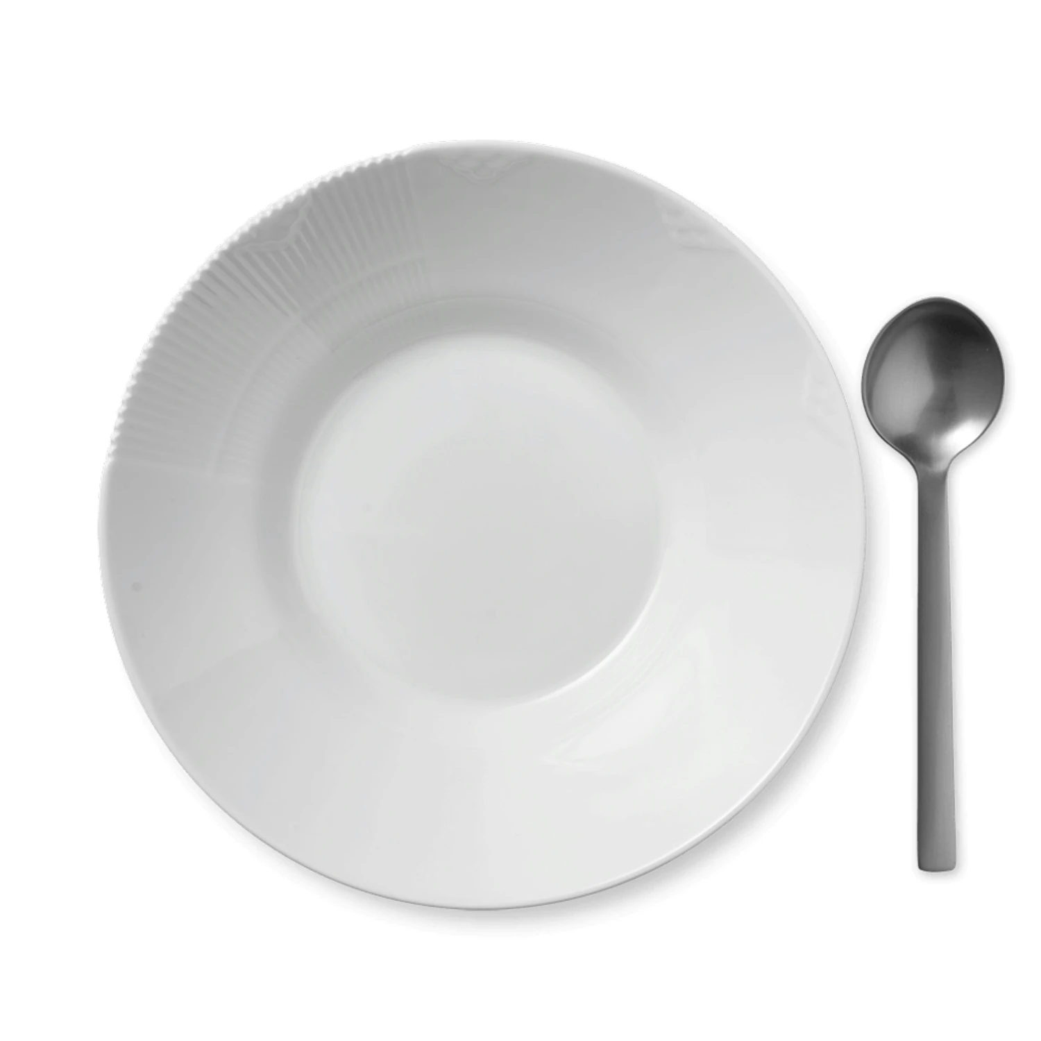 Royal Copenhagen White Elements Tiefer Teller 25 Cm 2 Royal Copenhagen White Elements Tiefer Teller 25 Cm – Bild 2