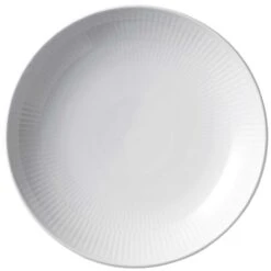 Royal Copenhagen White Fluted Modern Plate, 20 Cm