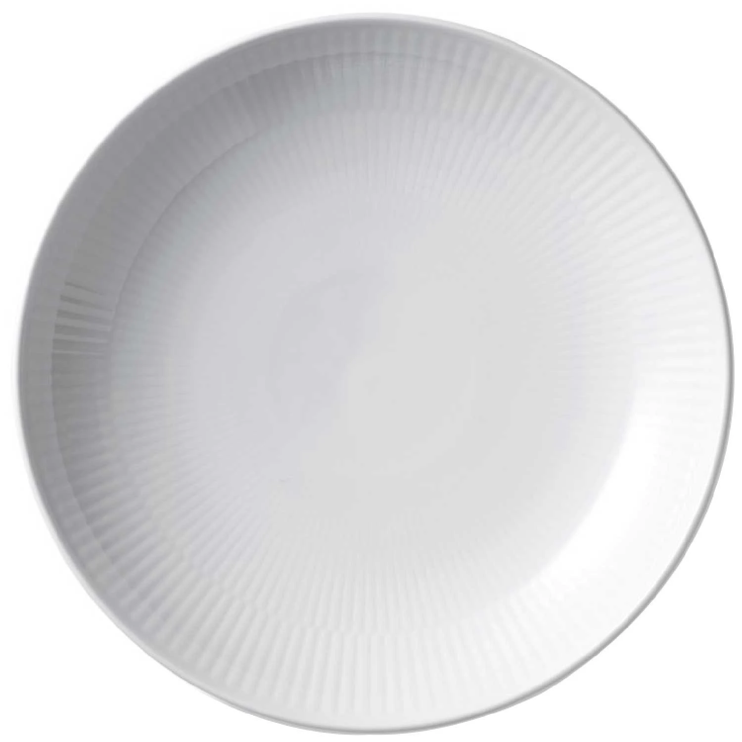Royal Copenhagen White Fluted Modern Plate, 20 Cm 1 Royal Copenhagen White Fluted Modern Plate, 20 Cm