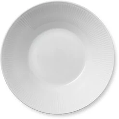 Royal Copenhagen White Fluted Suppenteller 24 Cm