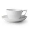 Royal Copenhagen White Fluted Teetasse Mit Untertasse 28 Cl