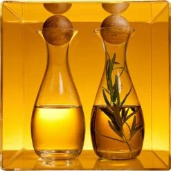 Sagaform Oval Oak Öl/Essigflasche Mit Eichenkorken 2er-Pack -Günstiges Tafelglanz Geschäft sagaform oval oak ol essigflasche mit eichenkorken 2er pack 3