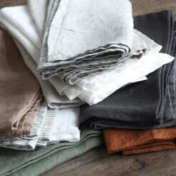 Linen Serviette 45x45 Cm, Grau -Günstiges Tafelglanz Geschäft tell me more serviette leinen 45x45 cm 1 7