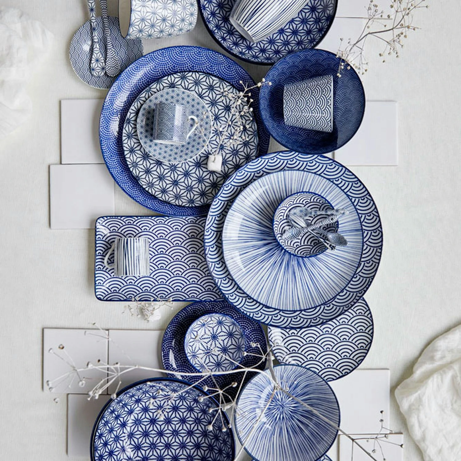 Nippon Blue Teller 20,6 Cm, Wave 3 Nippon Blue Teller 20,6 Cm, Wave – Bild 3